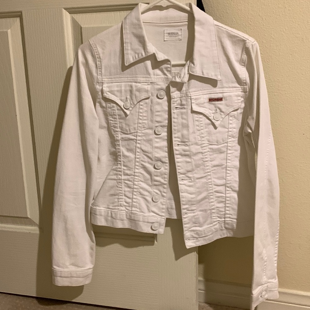 Hudson white denim jacket